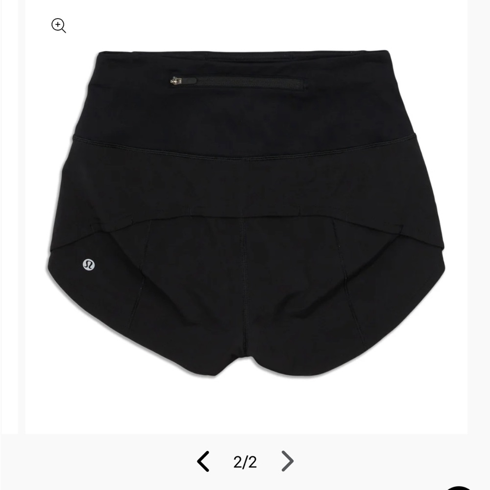 Lululemon speed up high-rise short 2.5 inch size - never worn